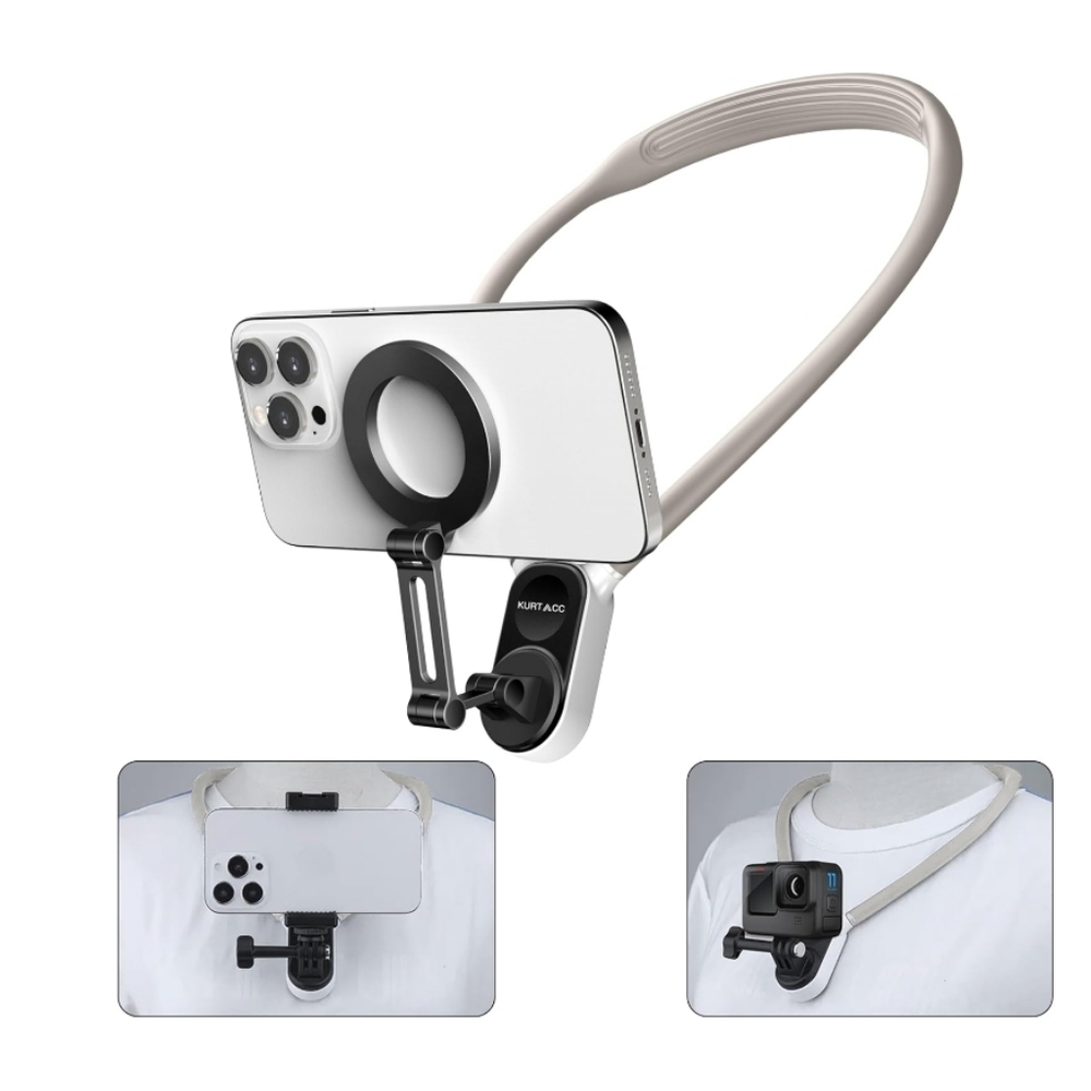 3in1 Magnetic Neck Phone Holder